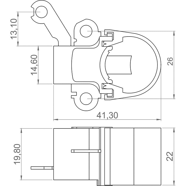 Porta Escovas para Alternador com 2 Escovas - Unifap - 2.226/2 - (3)