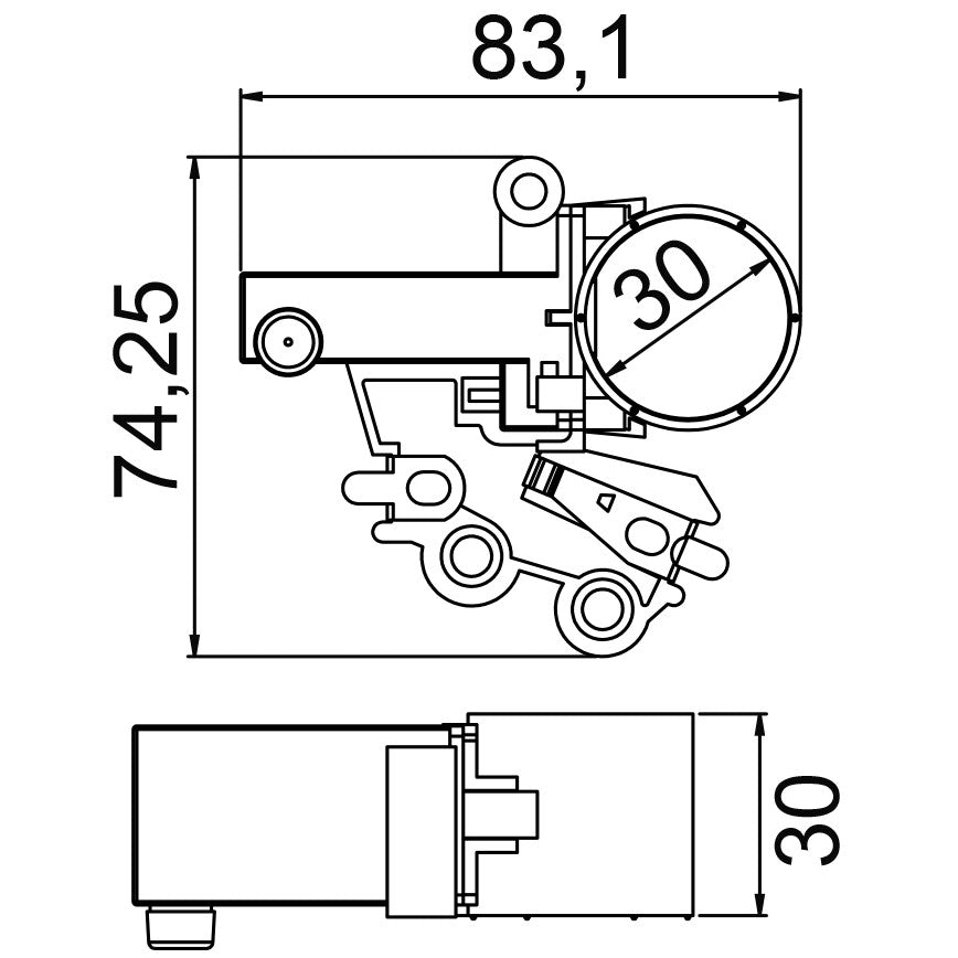 Porta Escovas para Alternador com 2 Escovas - Unifap - 2.229/2 - (3)
