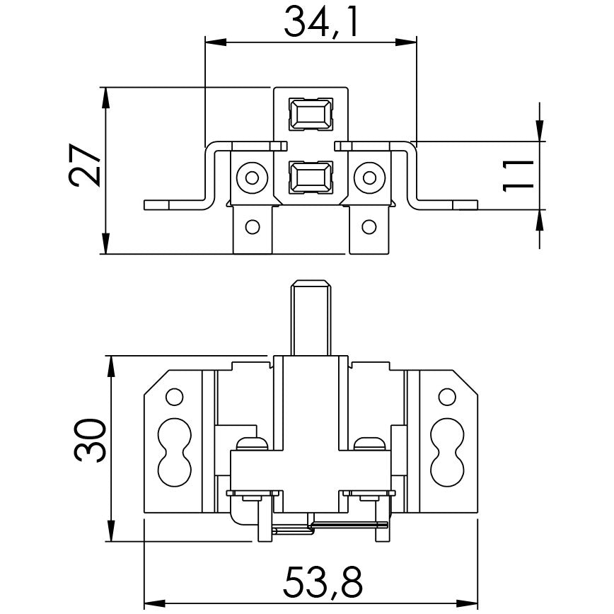 Porta Escovas para Alternador com 2 Escovas - Unifap - 2.230/2 - (3)