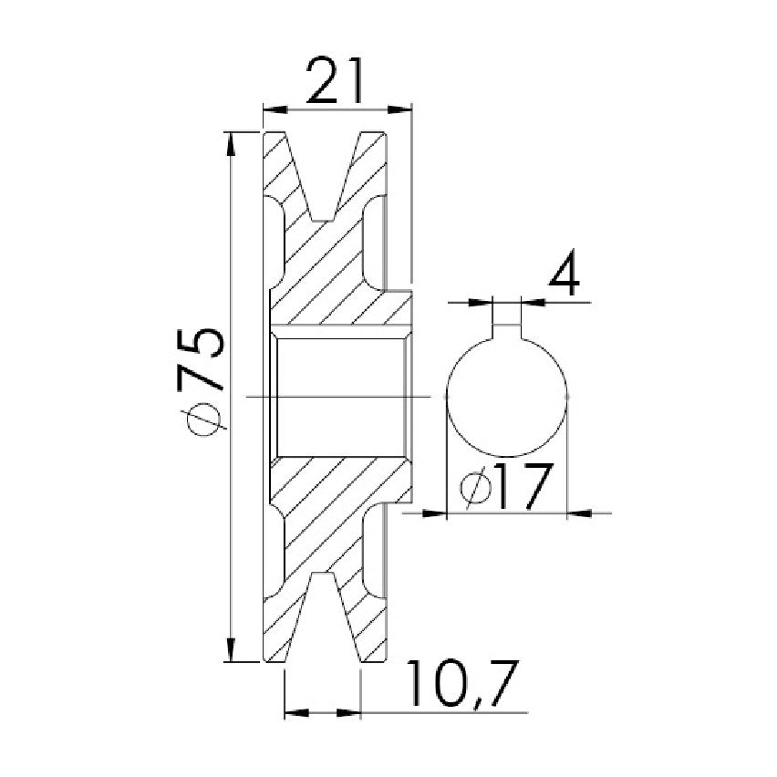 Polia para Alternador - Unifap - 3.313 - (3)