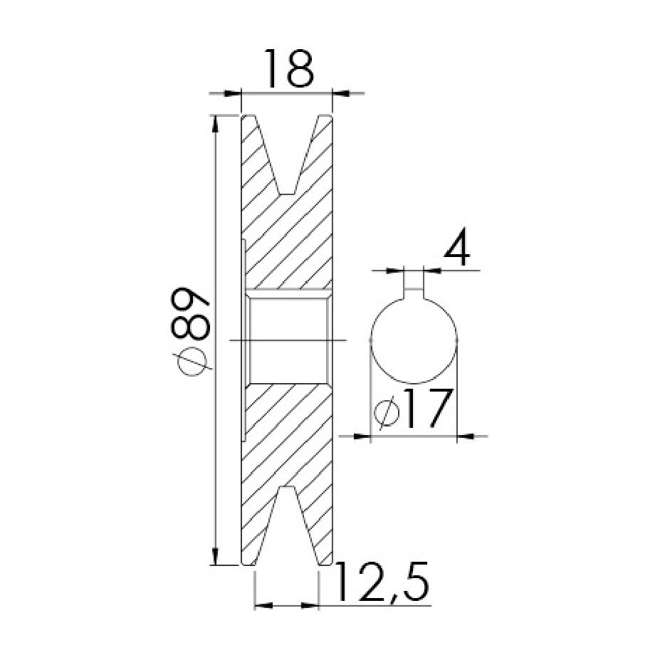 Polia para Alternador - Unifap - 3.327 - (3)