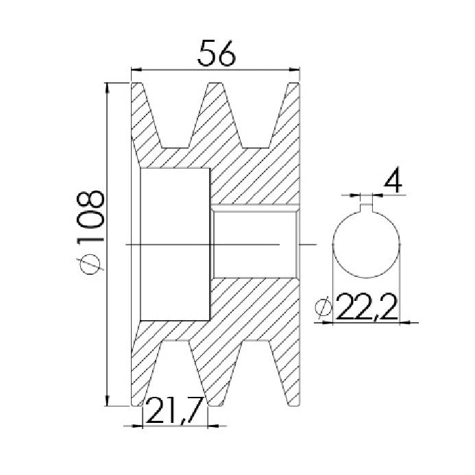 Polia para Alternador - Unifap - 3.334 - (3)