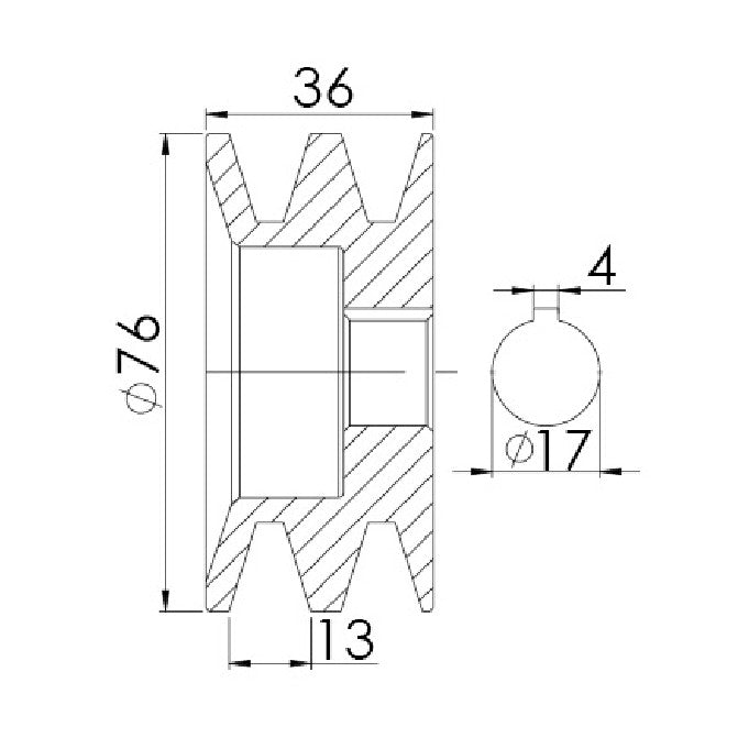 Polia para Alternador - Unifap - 3.335 - (3)