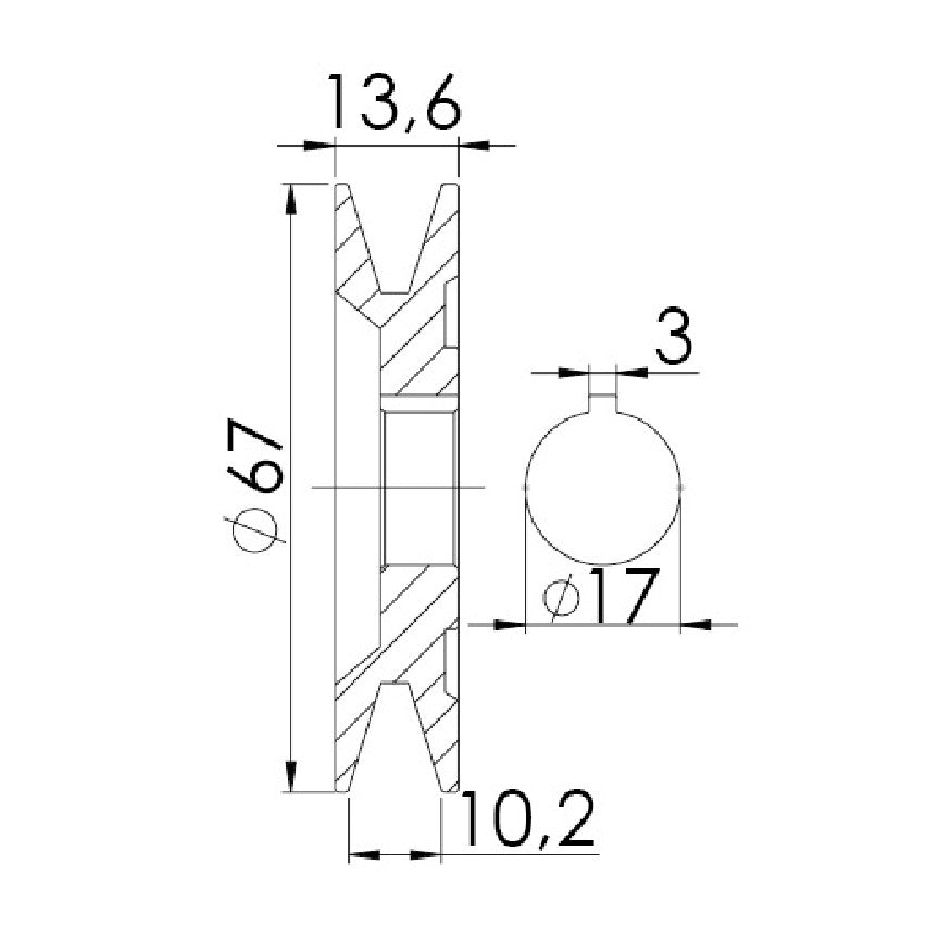 Polia para Alternador - Unifap - 3.337 - (3)