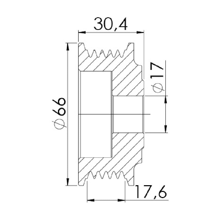 Polia para Alternador - Unifap - 3.338 - (3)