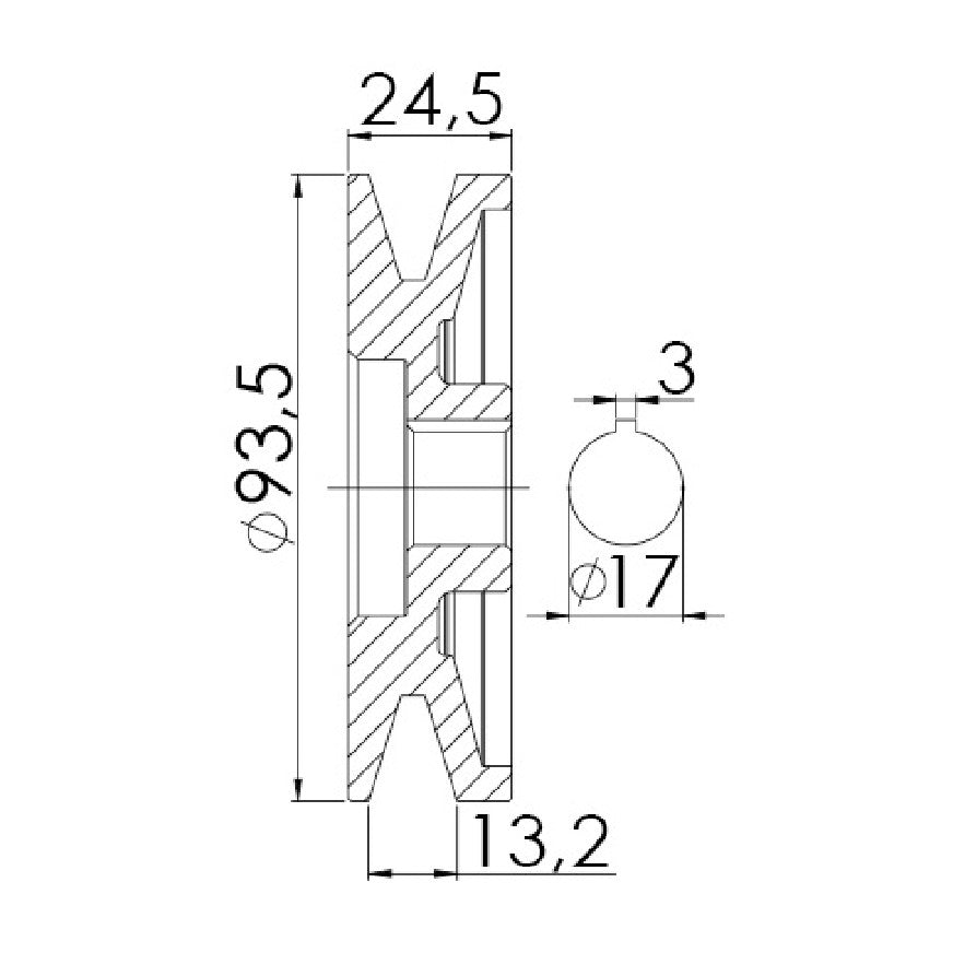 Polia para Alternador - Unifap - 3.344 - (3)