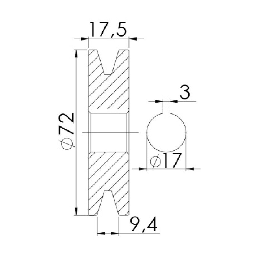 Polia para Alternador - Unifap - 3.347 - (3)