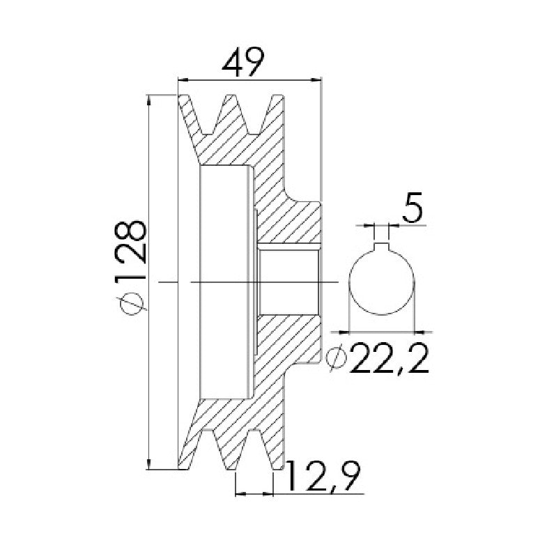 Polia para Alternador - Unifap - 3.348 - (3)