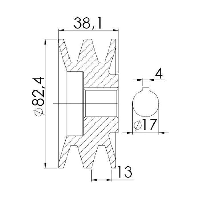 Polia para Alternador - Unifap - 3.346 - (3)