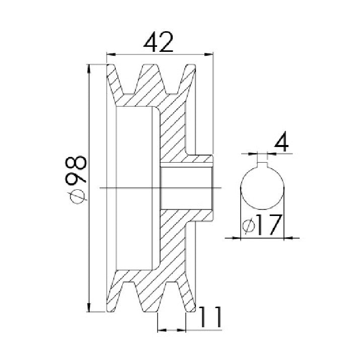 Polia para Alternador - Unifap - 3.361 - (3)