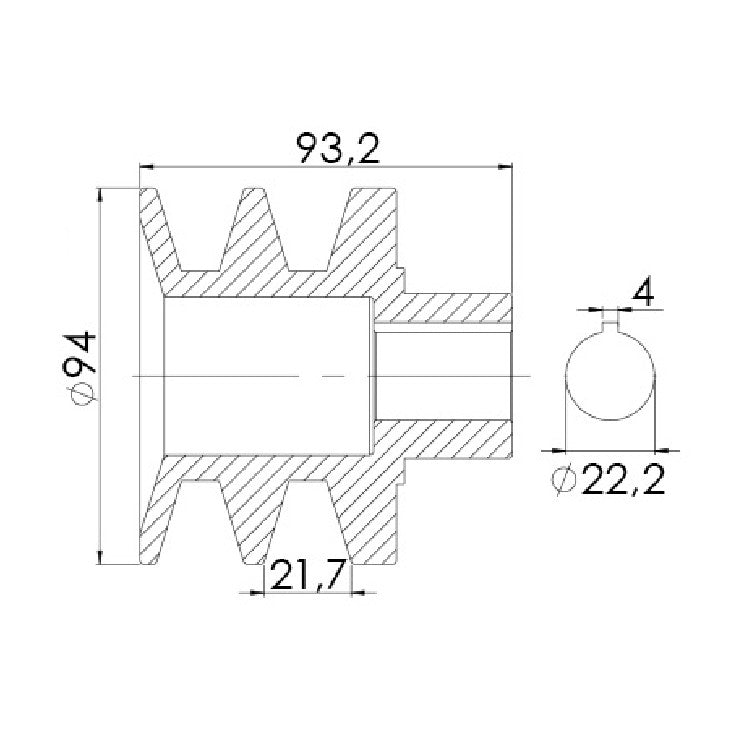 Polia para Alternador - Unifap - 3.362 - (4)