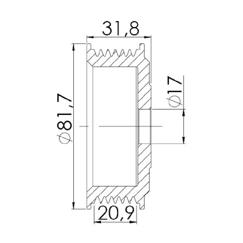 Polia para Alternador - Unifap - 3.373 - (3)
