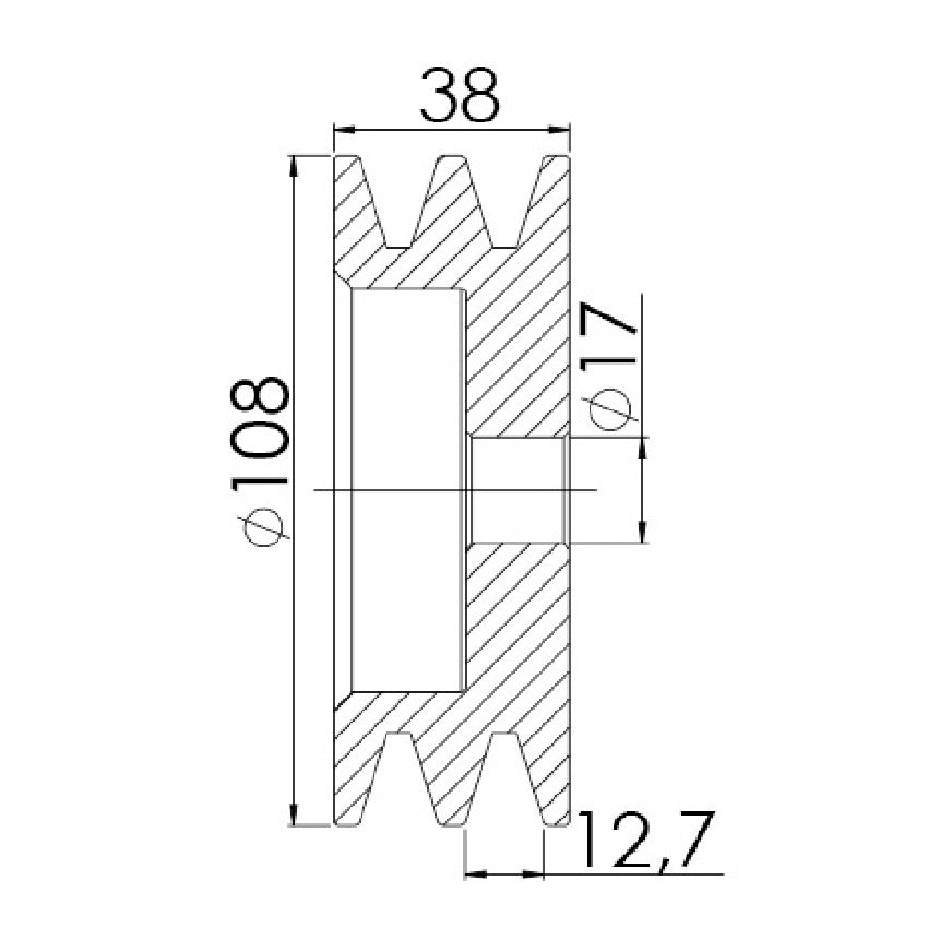 Polia para Alternador - Unifap - 3.380 - (3)
