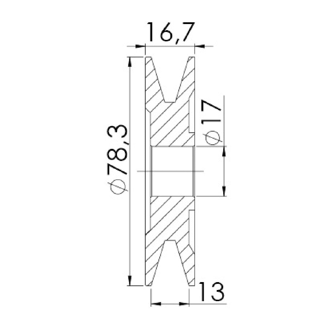 Polia para Alternador - Unifap - 3.386 - (3)