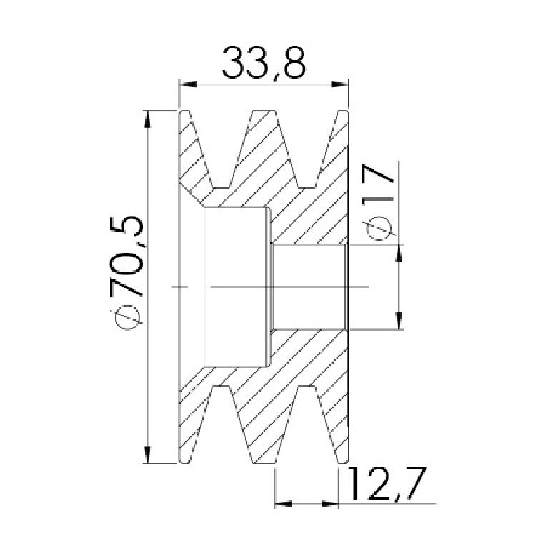 Polia para Alternador - Unifap - 3.385 - (3)