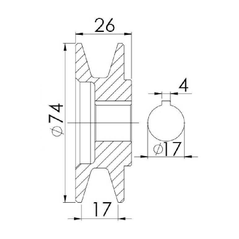 Polia para Alternador - Unifap - 3.401 - (3)