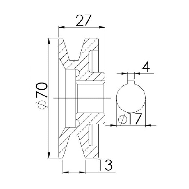 Polia para Alternador - Unifap - 3.403 - (3)