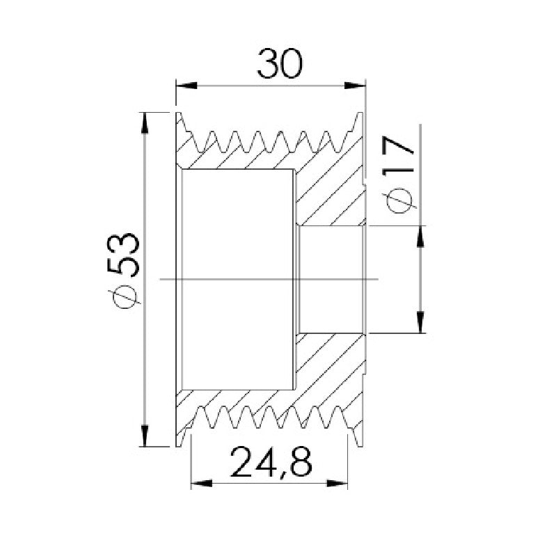 Polia para Alternador - Unifap - 3.421 - (3)