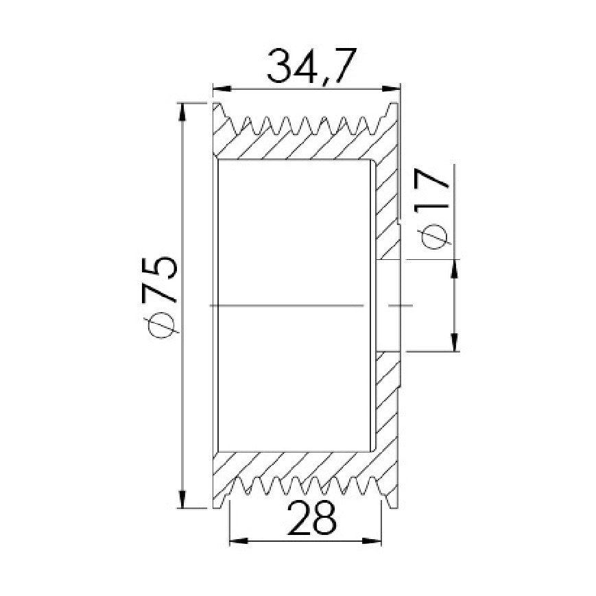 Polia para Alternador - Unifap - 3.427 - (3)