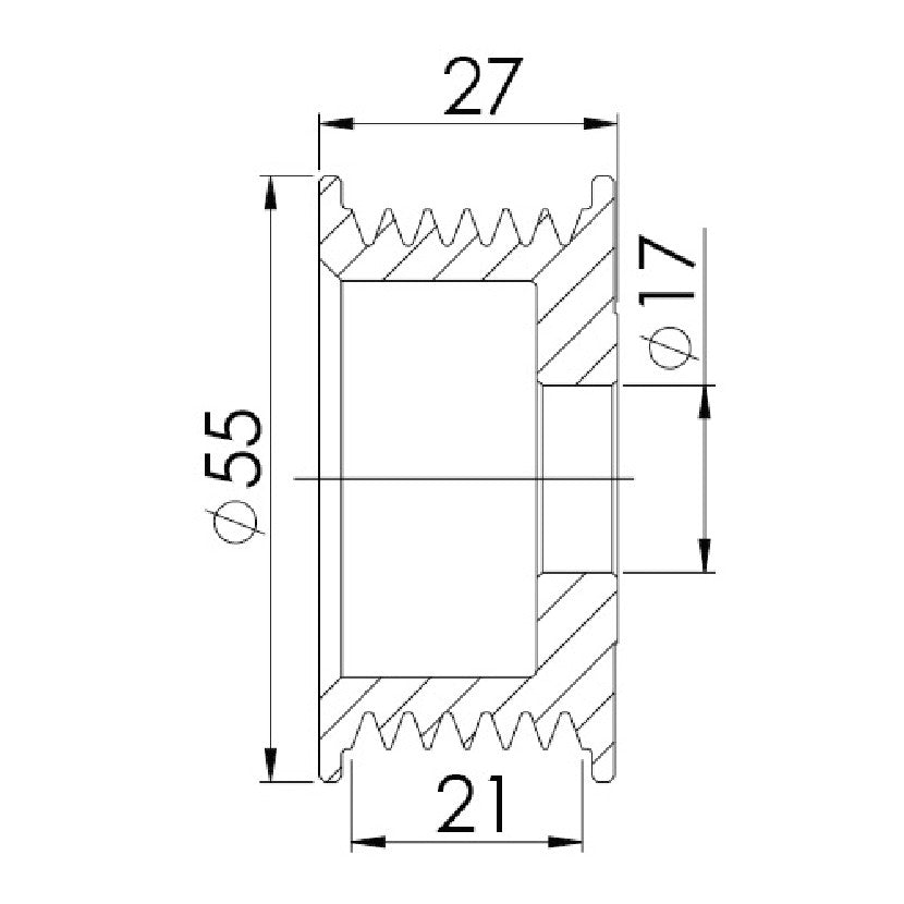 Polia para Alternador - Unifap - 3.441 - (3)