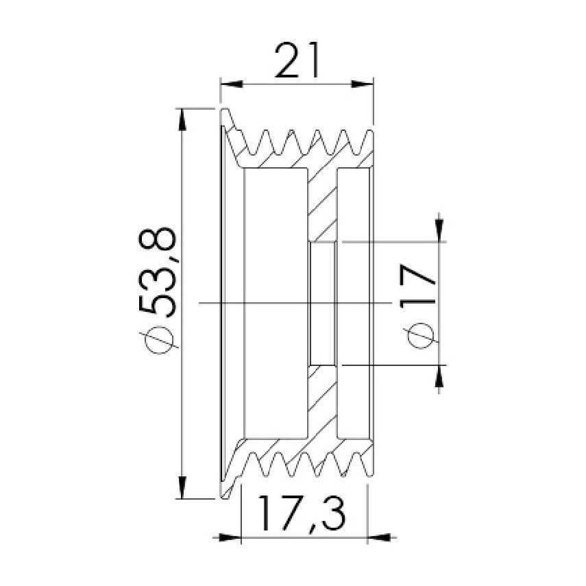 Polia para Alternador - Unifap - 3.442 - (3)
