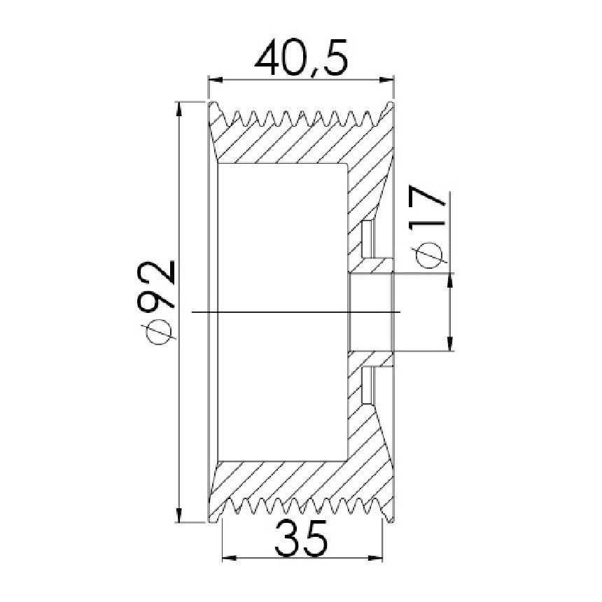 Polia para Alternador - Unifap - 3.447 - (3)