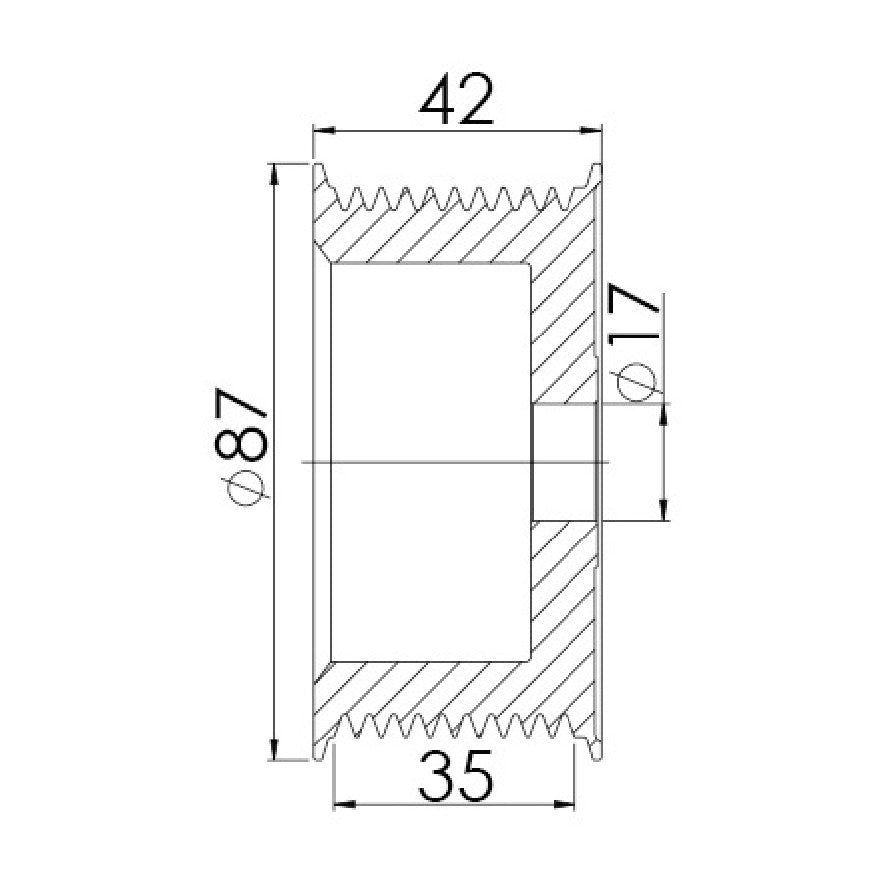 Polia para Alternador - Unifap - 3.448 - (3)