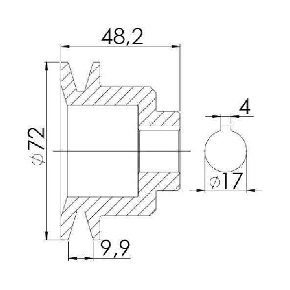 Polia para Alternador - Unifap - 3.451 - (4)