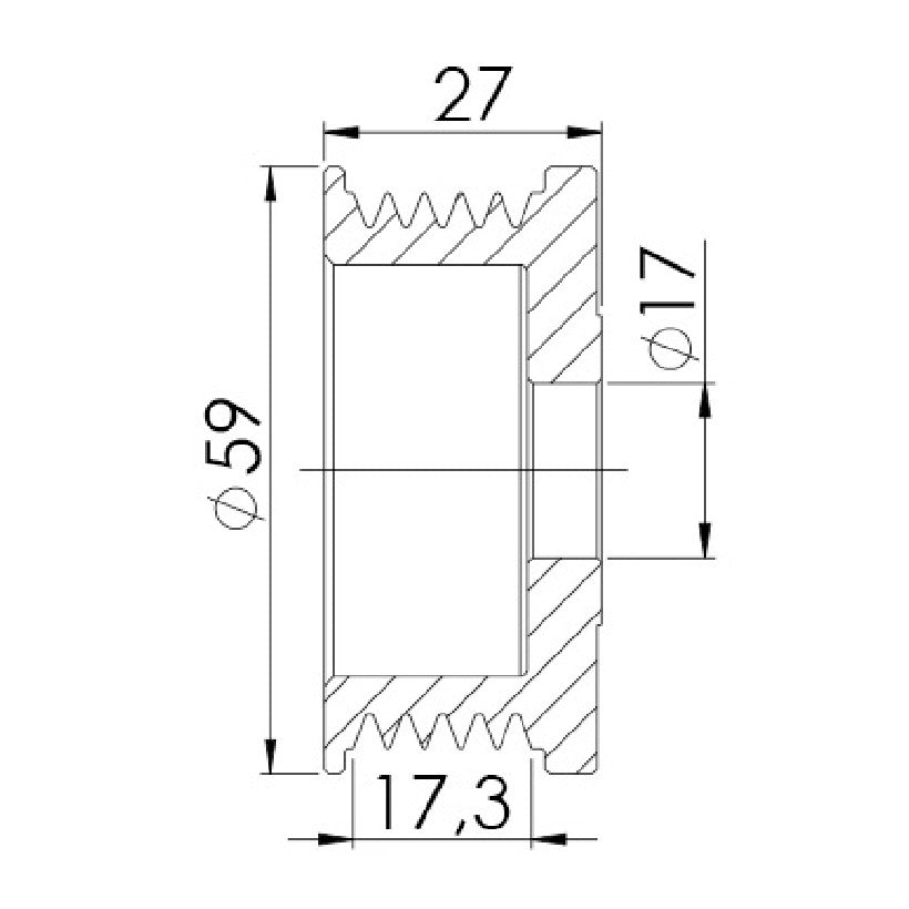 Polia para Alternador - Unifap - 3.454 - (3)