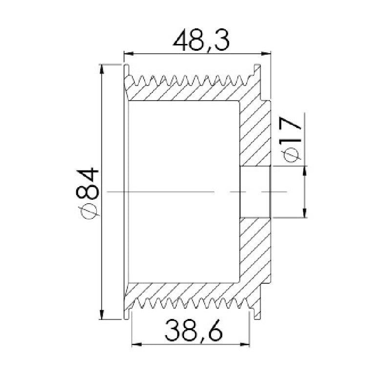 Polia para Alternador - Unifap - 3.456 - (3)