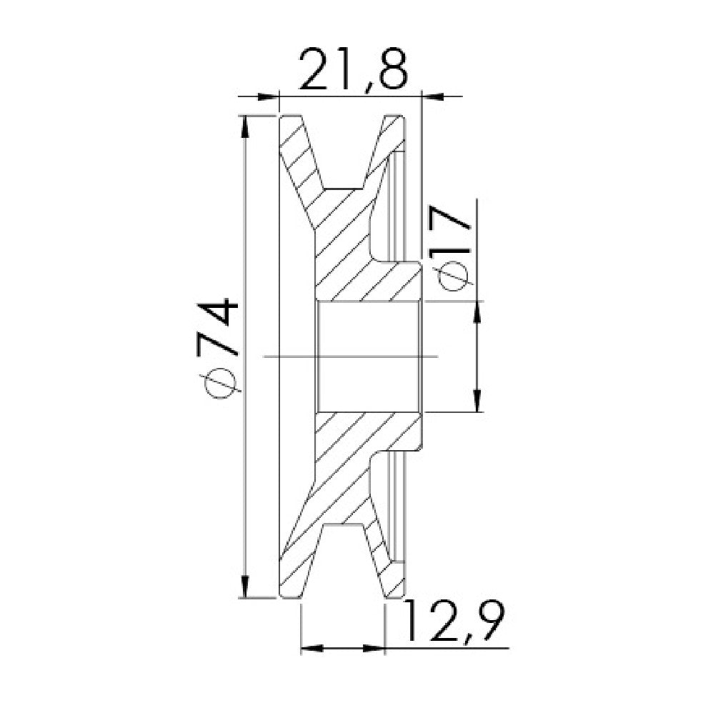 Polia para Alternador - Unifap - 3.459 - (3)