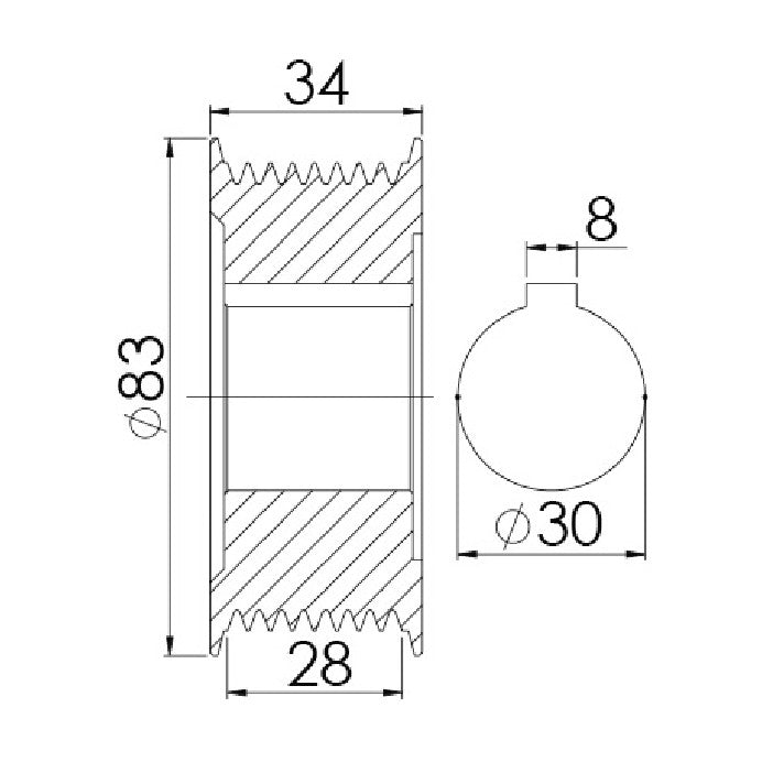 Polia para Alternador - Unifap - 3.463 - (3)