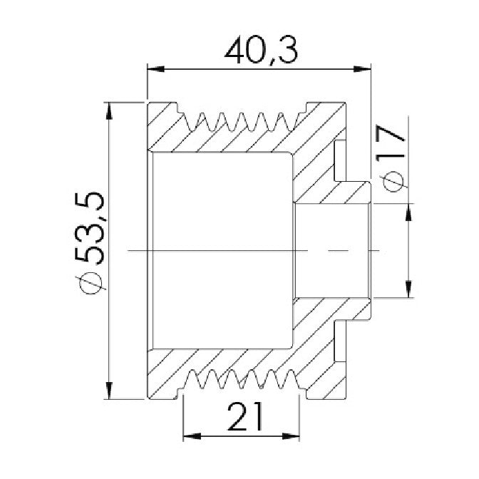 Polia para Alternador - Unifap - 3.464 - (3)