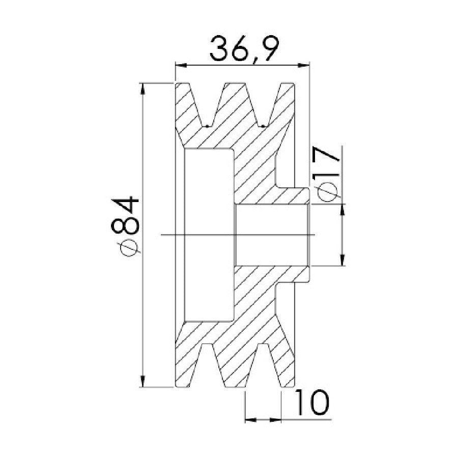 Polia para Alternador - Unifap - 3.465 - (3)