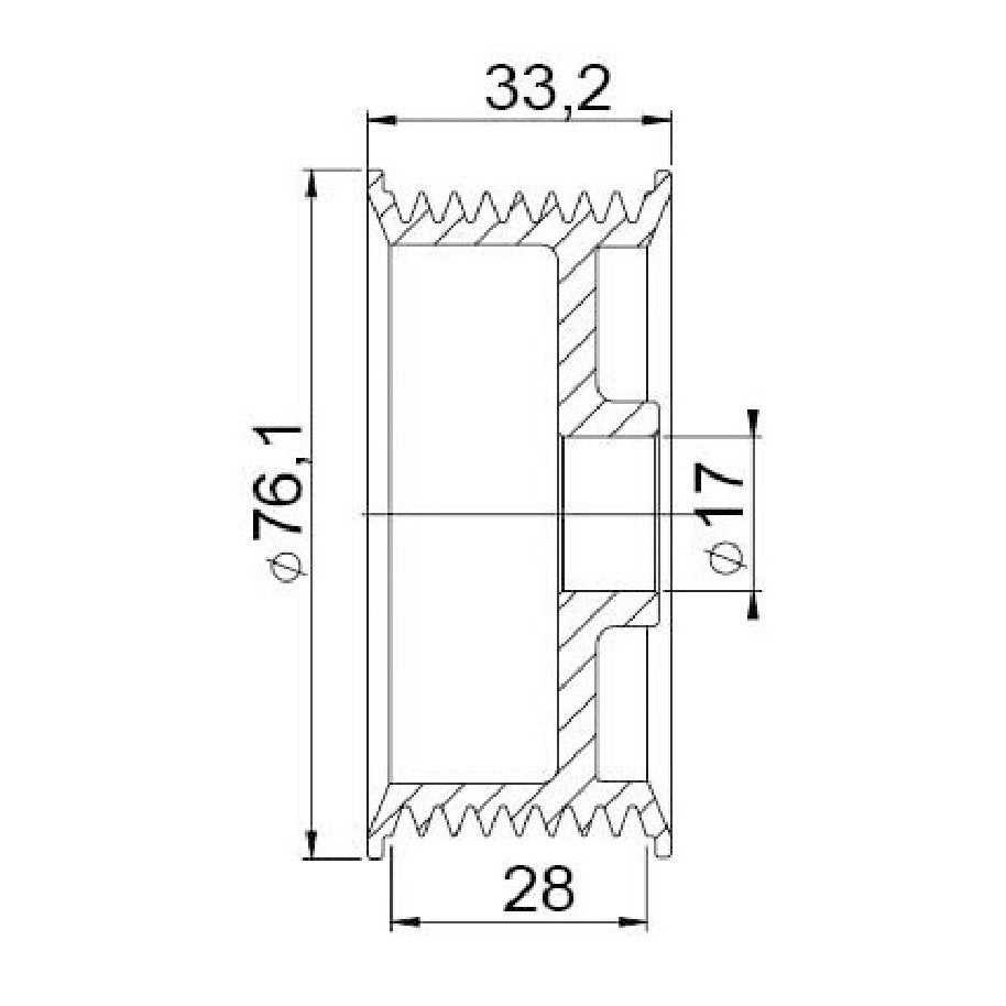 Polia para Alternador - Unifap - 3.467 - (3)