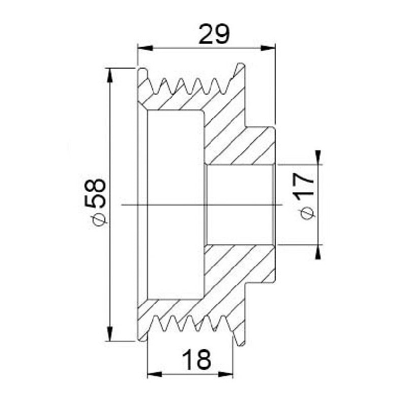 Polia para Alternador - Unifap - 3.469 - (3)