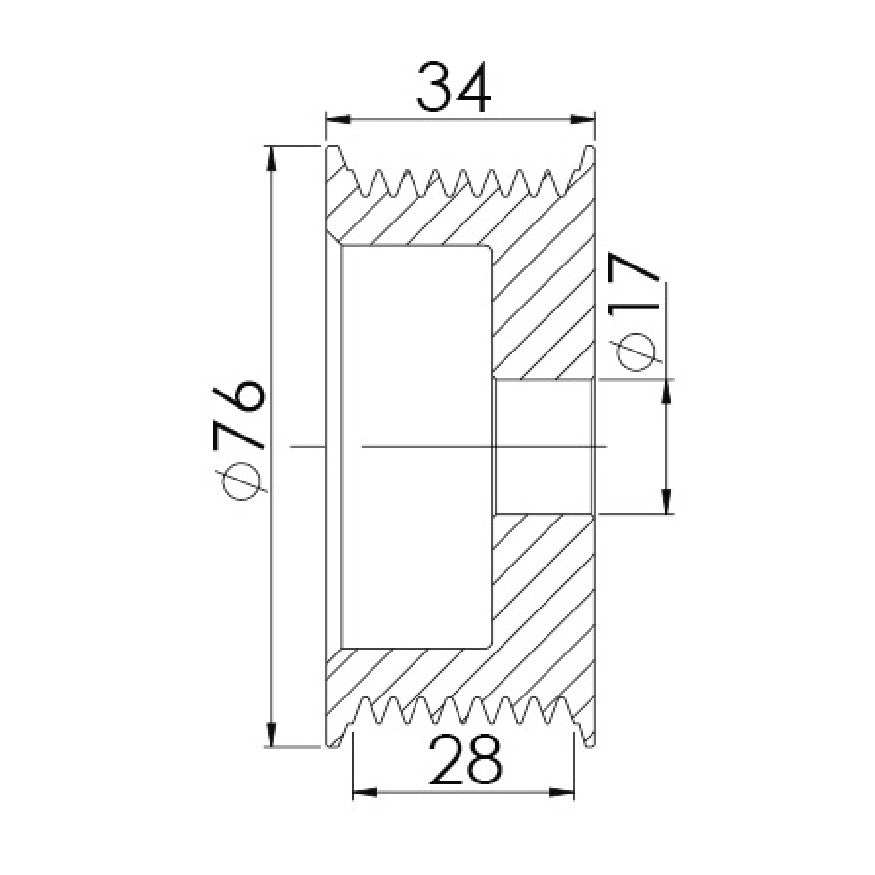 Polia para Alternador - Unifap - 3.474 - (3)