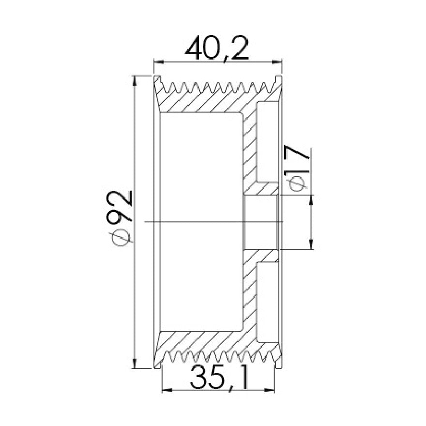 Polia para Alternador - Unifap - 3.482 - (3)