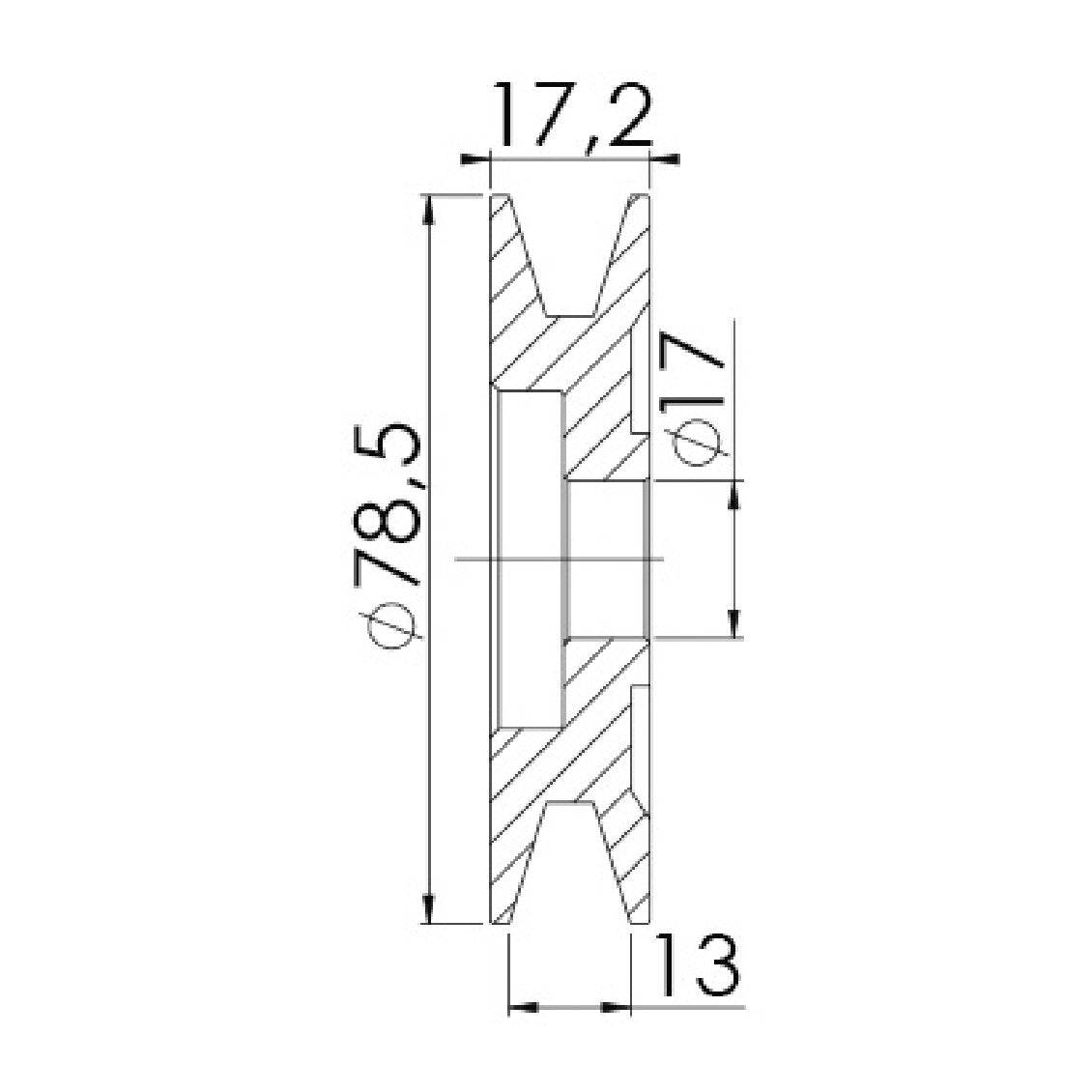 Polia para Alternador - Unifap - 3.488 - (3)