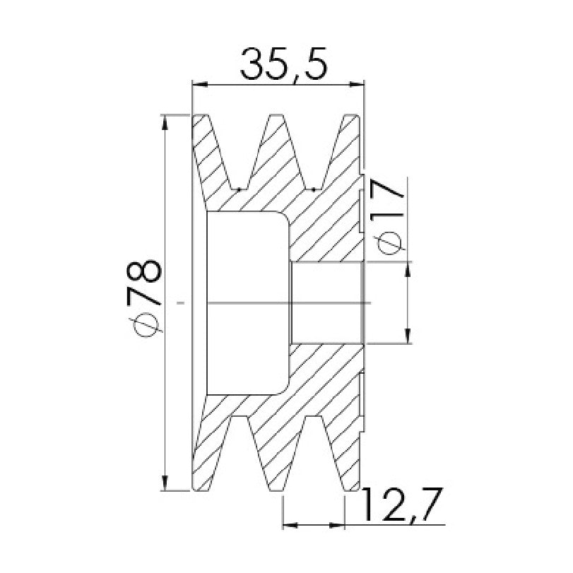 Polia para Alternador - Unifap - 3.491 - (3)