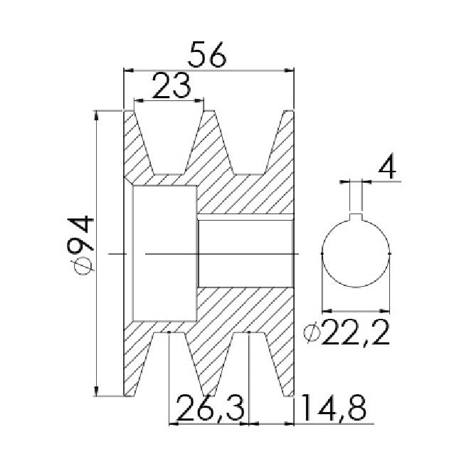 Polia para Alternador - Unifap - 3.493 - (3)