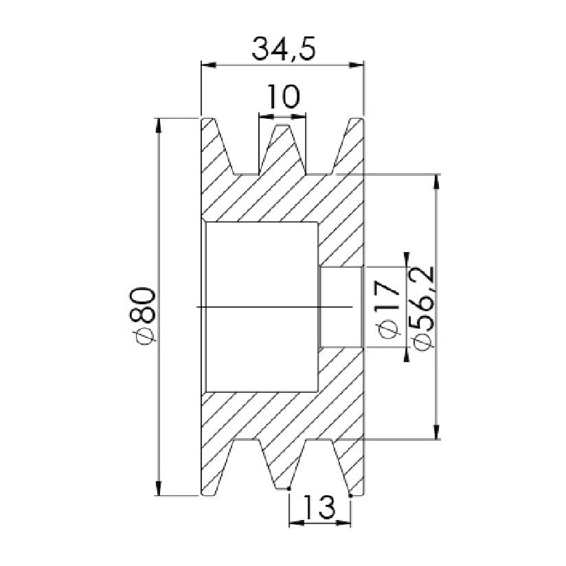 Polia para Alternador - Unifap - 3.499 - (3)