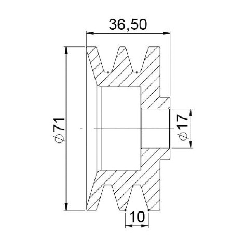 Polia para Alternador - Unifap - 3.505 - (3)