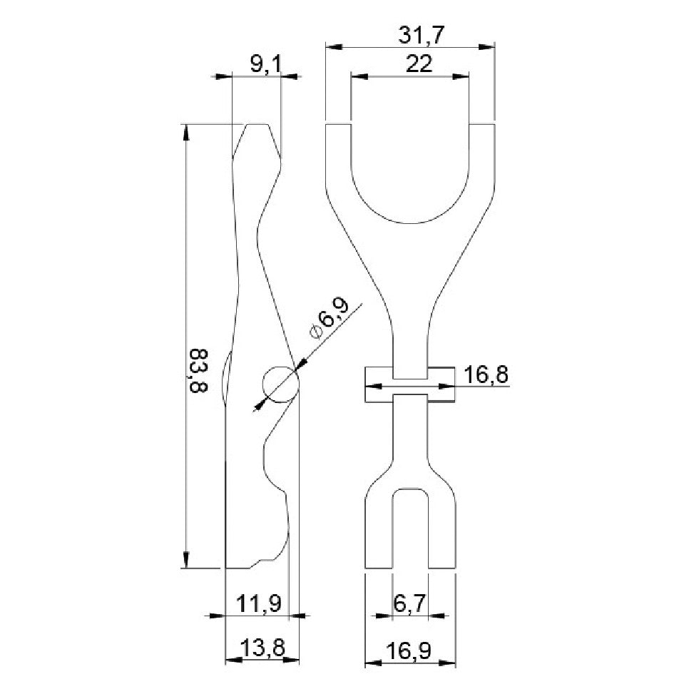 Garfo para Motor de Partida - Unifap - 4.483 - (3)