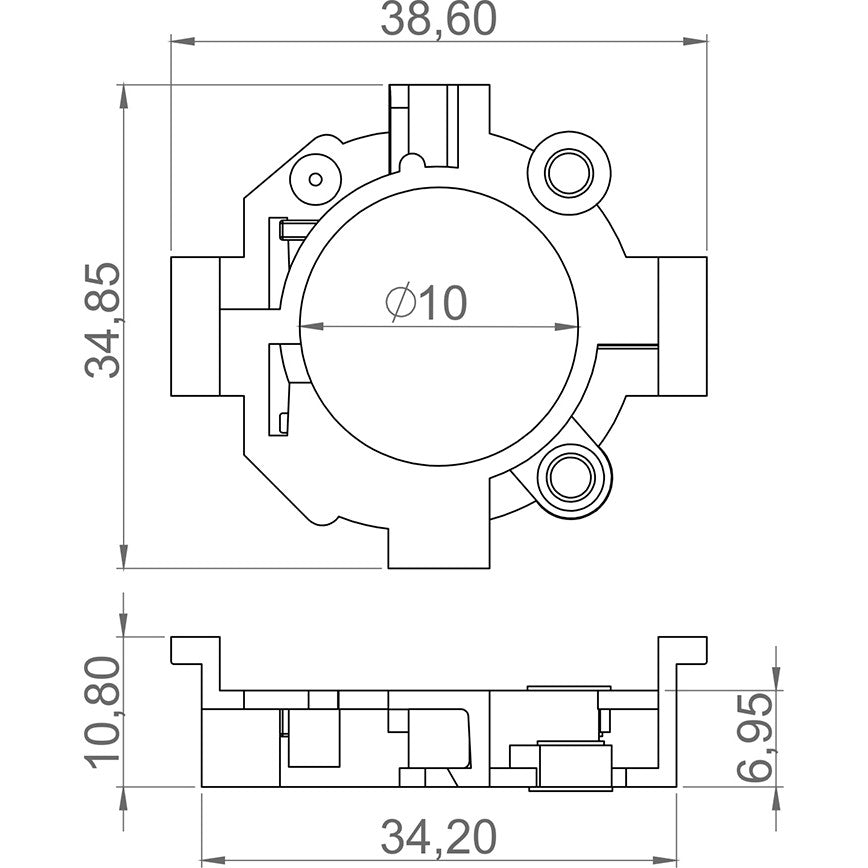Porta Escovas para Motor de Vidro Elétrico com 2 Escovas - Unifap - 6.604/2 - (3)