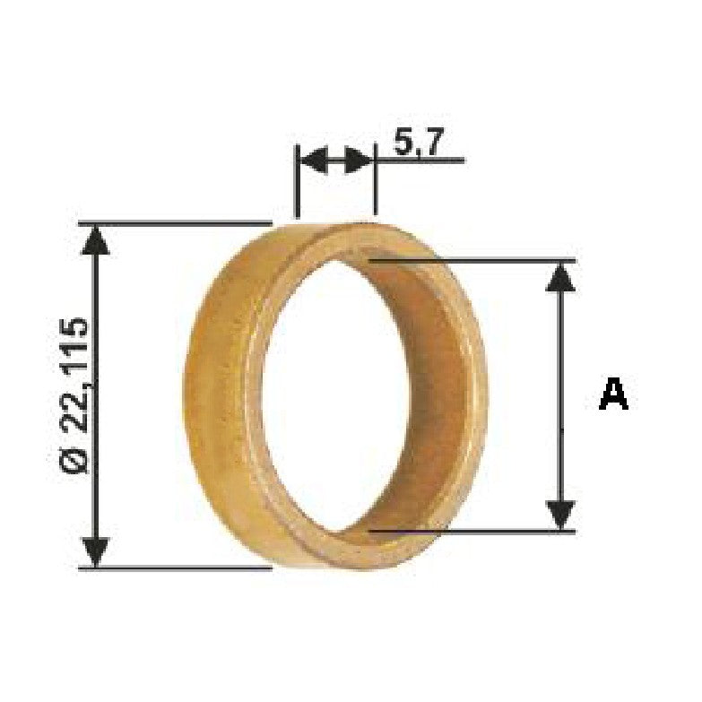 Bucha para Motor de Partida 10 Unidades - Unifap - BC1-0074-00 - (1)