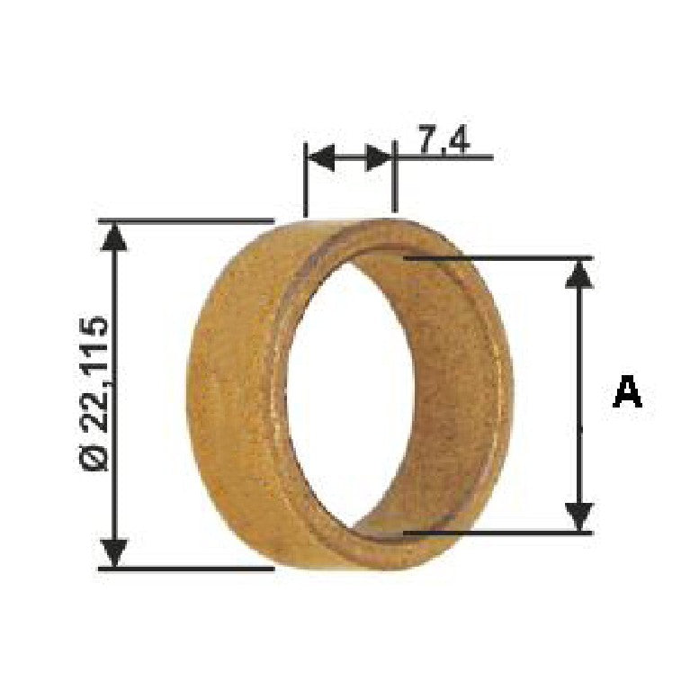 Bucha para Motor de Partida 10 Unidades - Unifap - BC1-0081-00 - (1)