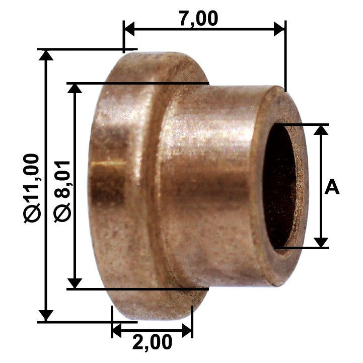 Bucha para Motor de Partida 10 Unidades - Unifap - BC1-0201-00 - (1)