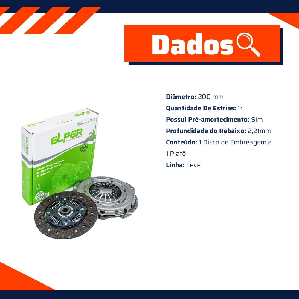 Kit de Embreagem - Elper - 70 124 - (2)