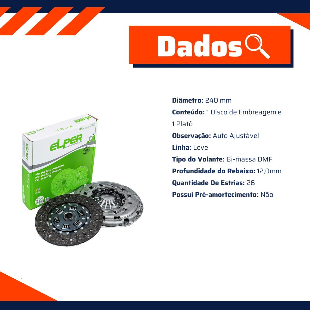 Kit de Embreagem - Elper - 70 375 - (3)